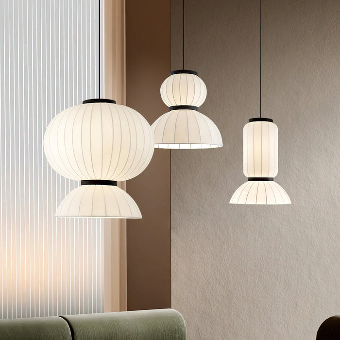 Mulberry Silk Lantern Pendant Light.