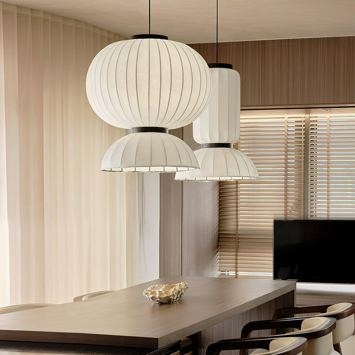 Mulberry Silk Lantern Pendant Light-DWHOME