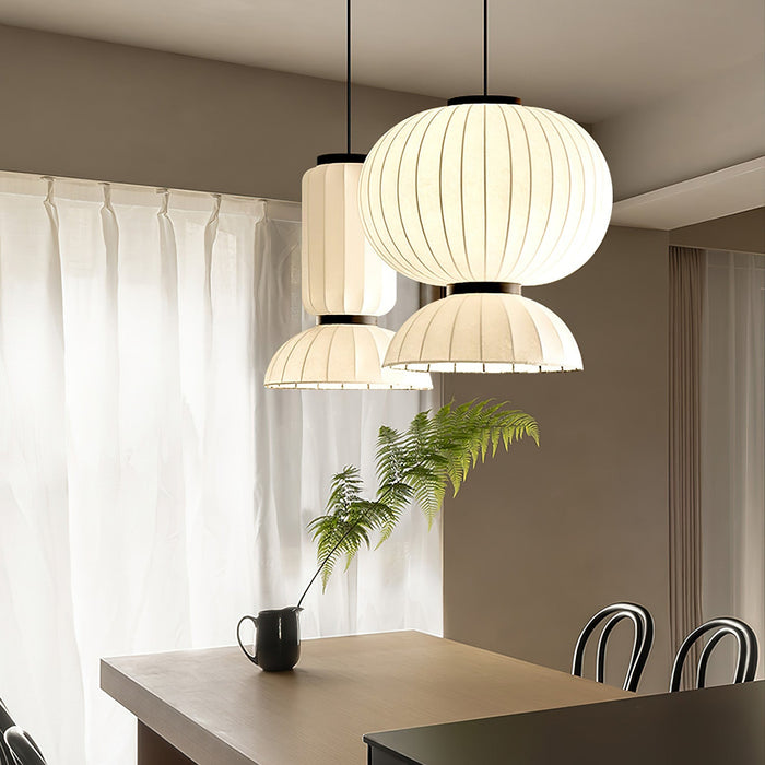 Mulberry Silk Lantern Pendant Light.