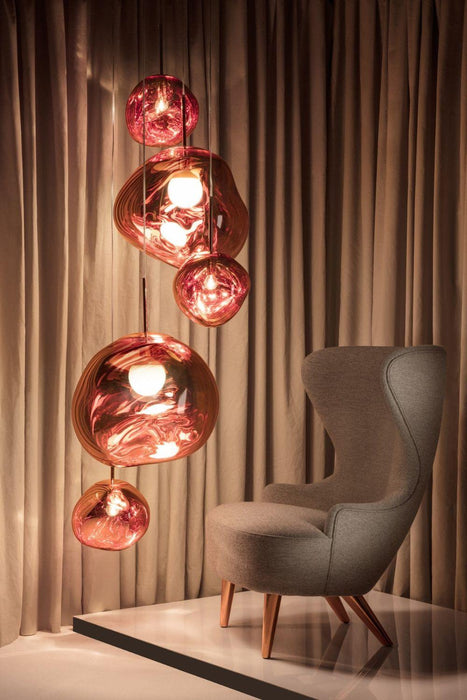 Multi Lava Round Pendant Lamp-DWHOME