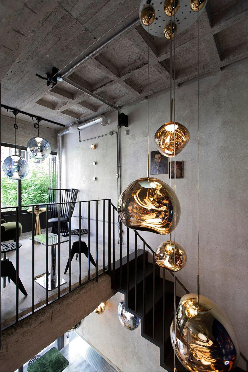 Multi Lava Round Pendant Lamp-DWHOME