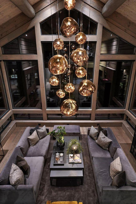 Multi Lava Round Pendant Lamp-DWHOME