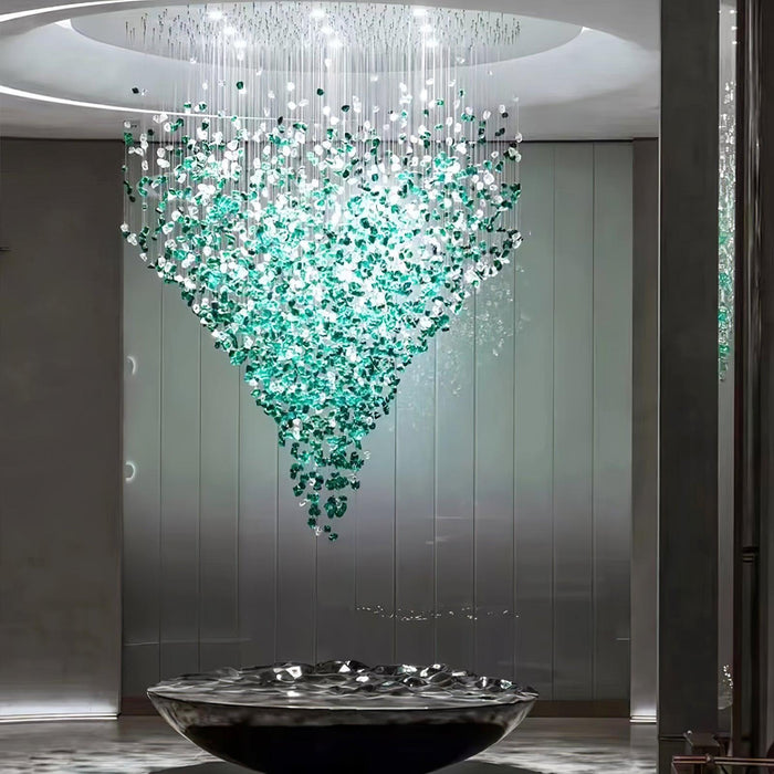 Multicolor Crystal Stone Chandelier-DWHOME