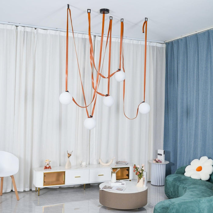 Multiple Belt Art Pendant Light-DWHOME
