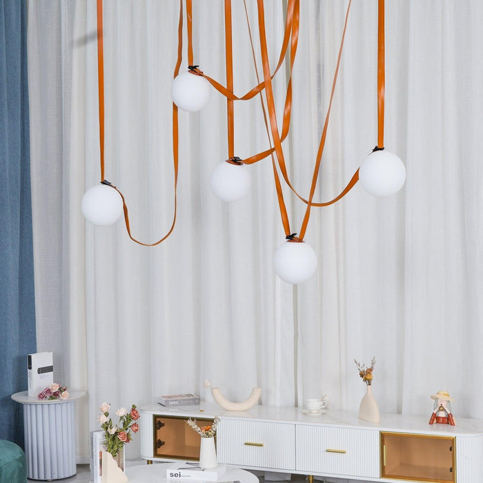 Multiple Belt Art Pendant Light-DWHOME