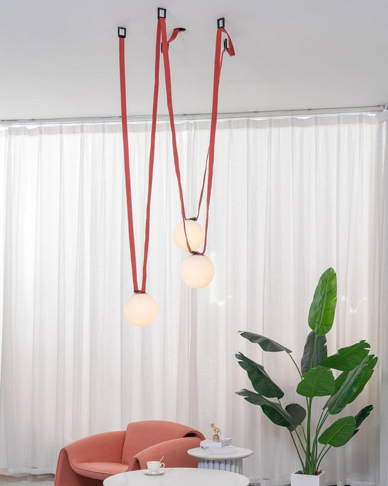 Multiple Belt Art Pendant Light-DWHOME