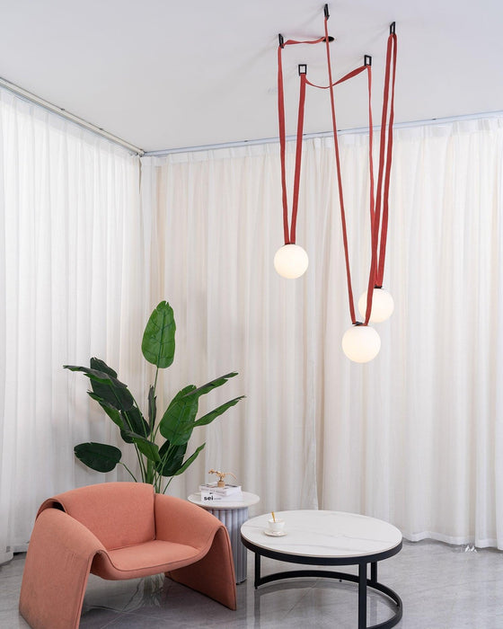 Multiple Belt Art Pendant Light-DWHOME