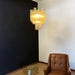 Fantastic Amber Murano Glass Tube Chandelier-DWHOME
