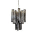Fantastic Smoked Murano Glass Tube Chandelier-DWHOME