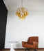 Vintage Caramels Glass Murano Petals Chandelier-DWHOME