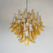 Vintage Caramels Glass Murano Petals Chandelier-DWHOME