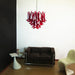 Vintage Red Glass Murano Petals Chandelier-DWHOME