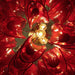 Vintage Red Glass Murano Petals Chandelier-DWHOME