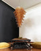 Murano Amber Felch Spiral Chandelier-DWHOME