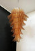 Murano Amber Felch Spiral Chandelier-DWHOME