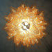 Murano Amber Ferns Glass Chandelier-DWHOME
