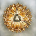 Murano Amber Glass Petals Chandelier-DWHOME