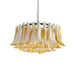 Murano Caramel Glass Petal Chandelier-DWHOME