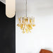 Vintage Caramels Glass Murano Petals Chandelier-DWHOME