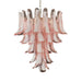 Vintage Pink Murano Glass Petals Chandelier-DWHOME