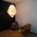 Huge Vintage Murano Pink Disks Chandelier-DWHOME