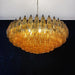 Murano Faceted Amber Glass Chandelier-DWHOME