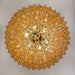 Murano Faceted Amber Glass Chandelier-DWHOME