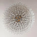 Murano Faceted Transparent Glass Chandelier-DWHOME