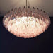 Murano Faceted Pink Glass Chandelier-DWHOME