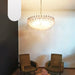 Murano Faceted Pink Glass Chandelier-DWHOME