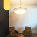 Murano Faceted Pink Glass Chandelier-DWHOME