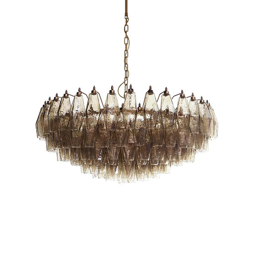 Murano Faceted Smoked Glass Chandelier-DWHOME