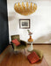 Murano Faceted Transparent Amber Glass Chandelier-DWHOME
