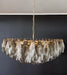 Murano Faceted Transparent Smoked Glass Chandelier-DWHOME