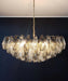Murano Faceted Transparent Smoked Glass Chandelier-DWHOME