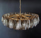 Murano Faceted Transparent Smoked Glass Chandelier-DWHOME