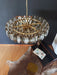 Murano Faceted Transparent Smoked Glass Chandelier-DWHOME