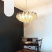 Murano Faceted Transparent Smoked Glass Chandelier-DWHOME