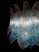 Vintage Murano Transparent Blue Glass Chandelier-DWHOME