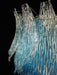 Vintage Murano Transparent Blue Glass Chandelier-DWHOME