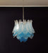 Vintage Murano Transparent Blue Glass Chandelier-DWHOME