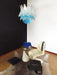 Vintage Murano Transparent Blue Glass Chandelier-DWHOME