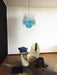Vintage Murano Transparent Blue Glass Chandelier-DWHOME