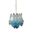 Vintage Murano Transparent Blue Glass Chandelier-DWHOME
