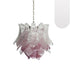 Vintage Murano Transparent Amethyst Glass Chandelier-DWHOME