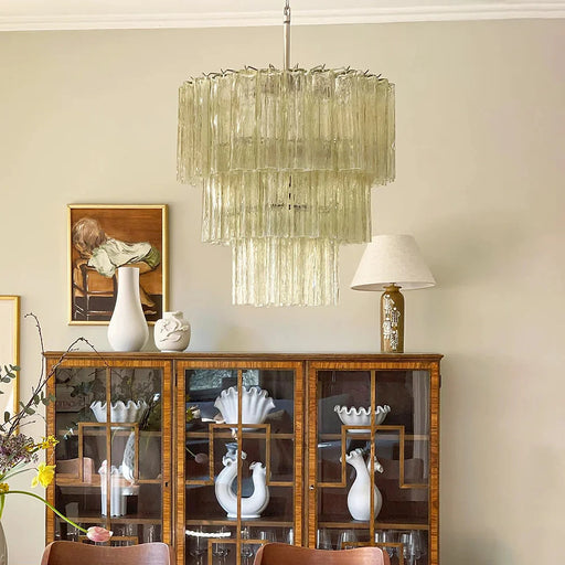 Murano Honey Glass Tube Chandelier-DWHOME