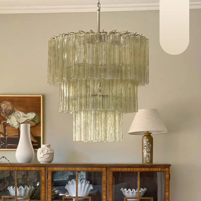 Murano Honey Glass Tube Chandelier-DWHOME