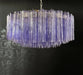 Murano Large Amethyst Glass Tube Chandelier-DWHOME