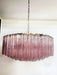 Murano Large Pink Glass Tube Chandelier-DWHOME