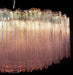 Murano Large Pink Glass Tube Chandelier-DWHOME